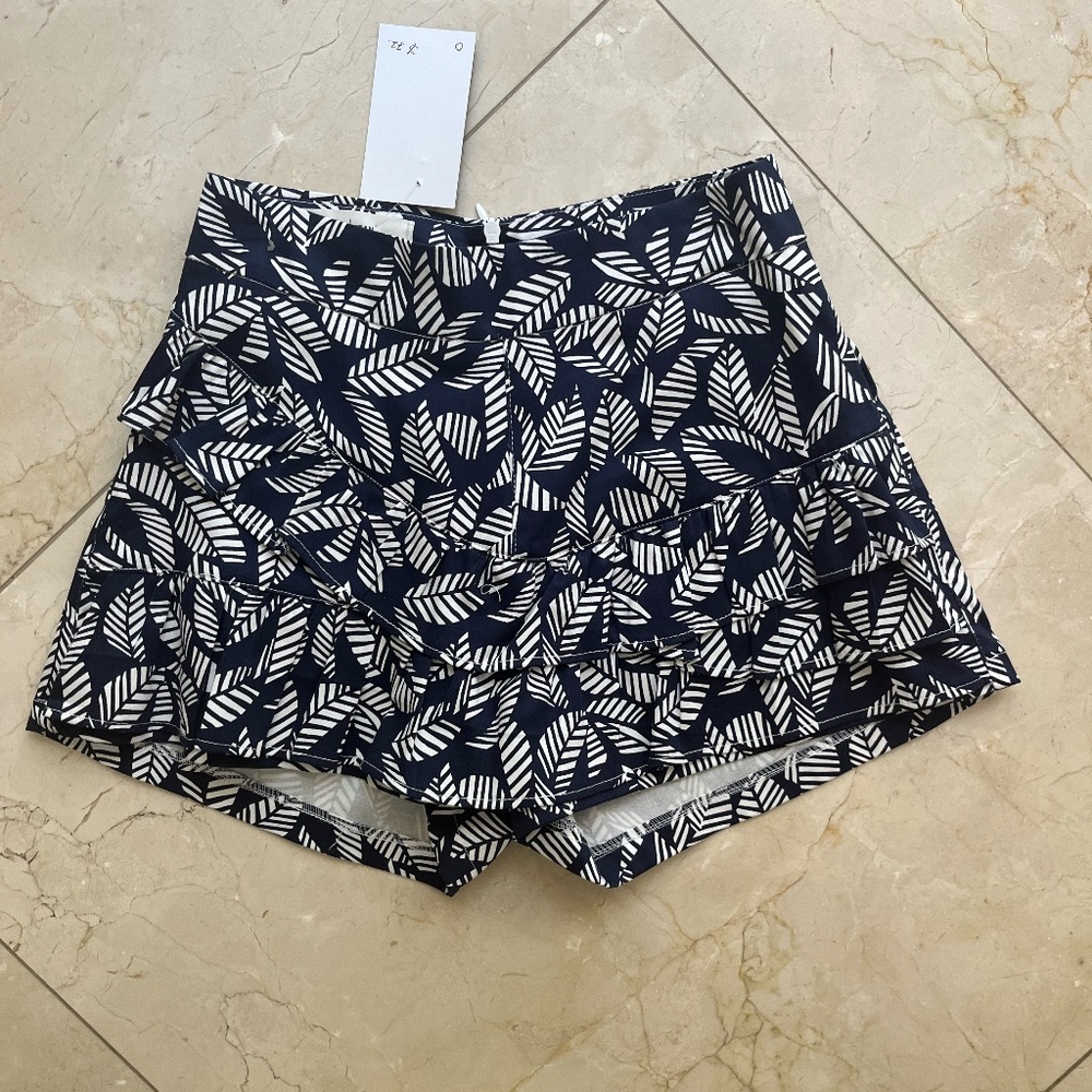 Blue and white skort